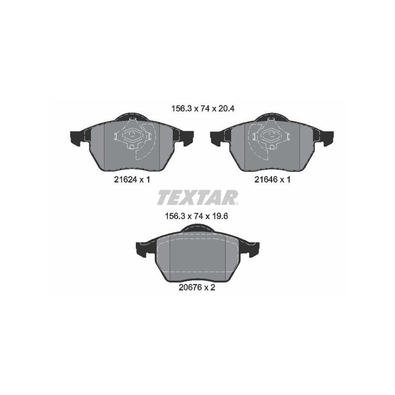 TEXTAR 2162402 Brake Pads