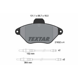 TEXTAR 2163201 Bremsbeläge