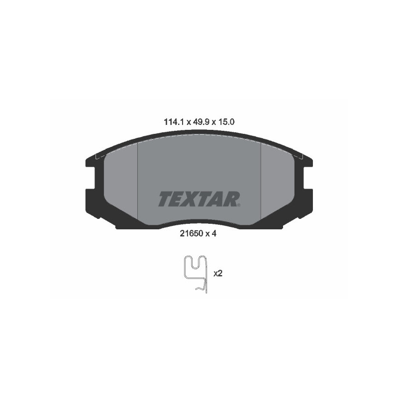 TEXTAR 2165001 Bremsbeläge
