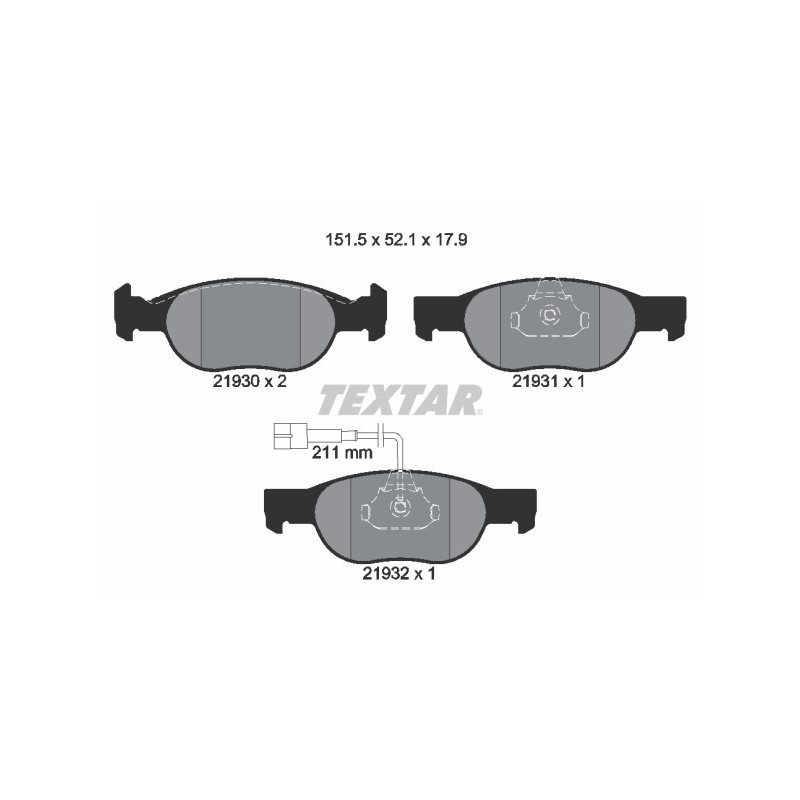 TEXTAR 2193002 Brake Pads