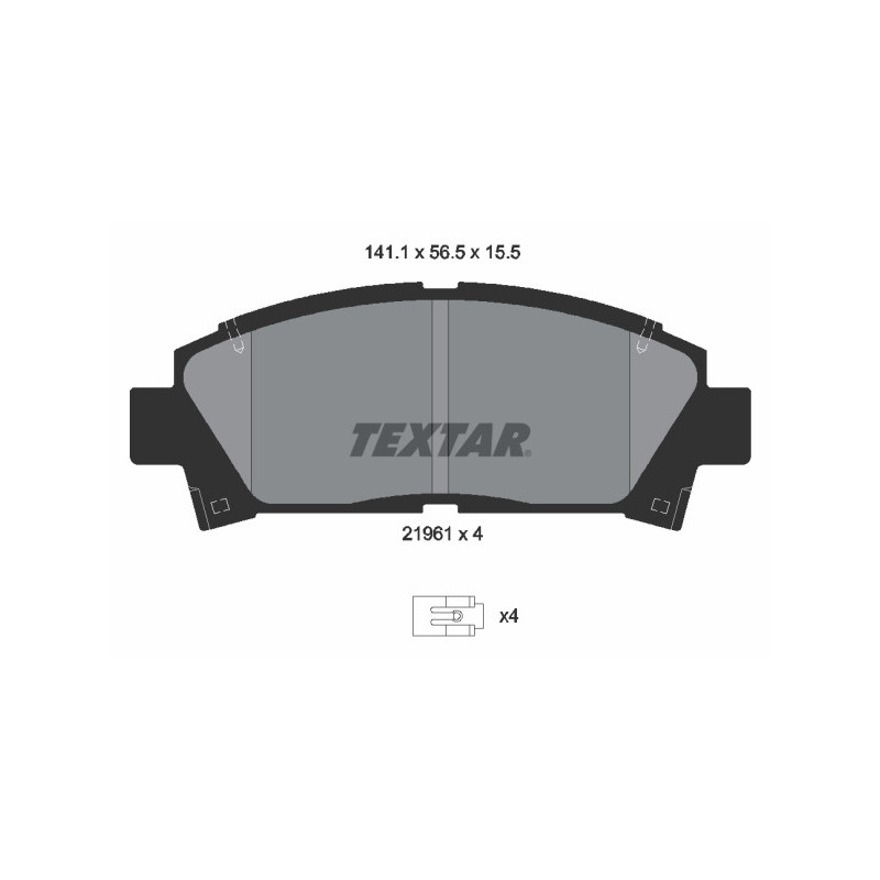 TEXTAR 2196102 Brake Pads