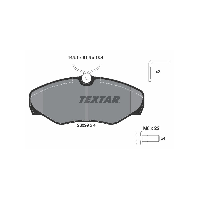TEXTAR 2309902 Brake Pads