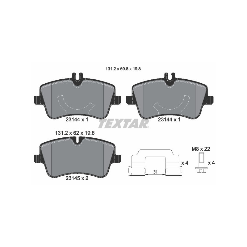 TEXTAR 2314401 Brake Pads