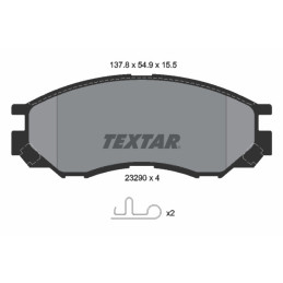 TEXTAR 2329002 Bremsbeläge