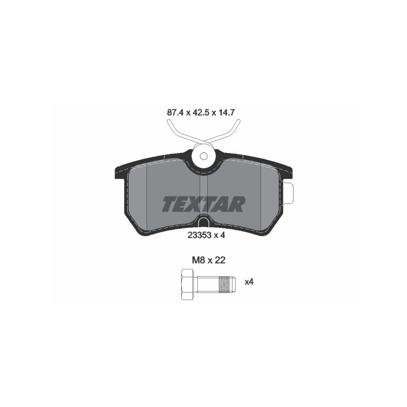 TEXTAR 2335301 Brake Pads