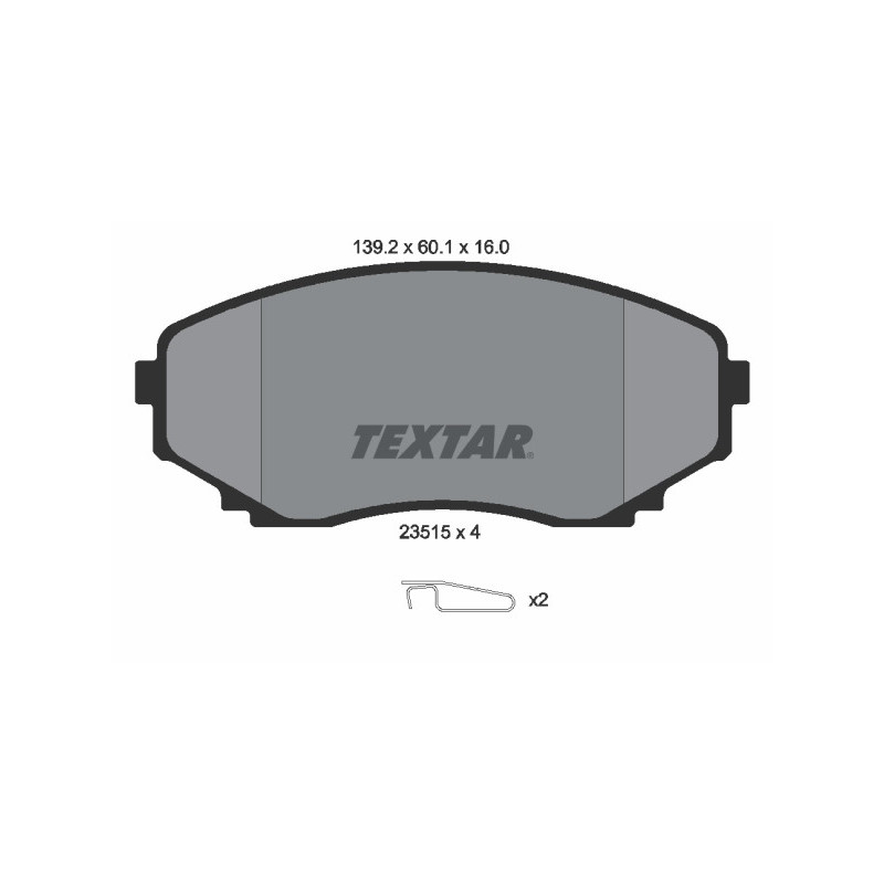 TEXTAR 2351501 Bremsbeläge