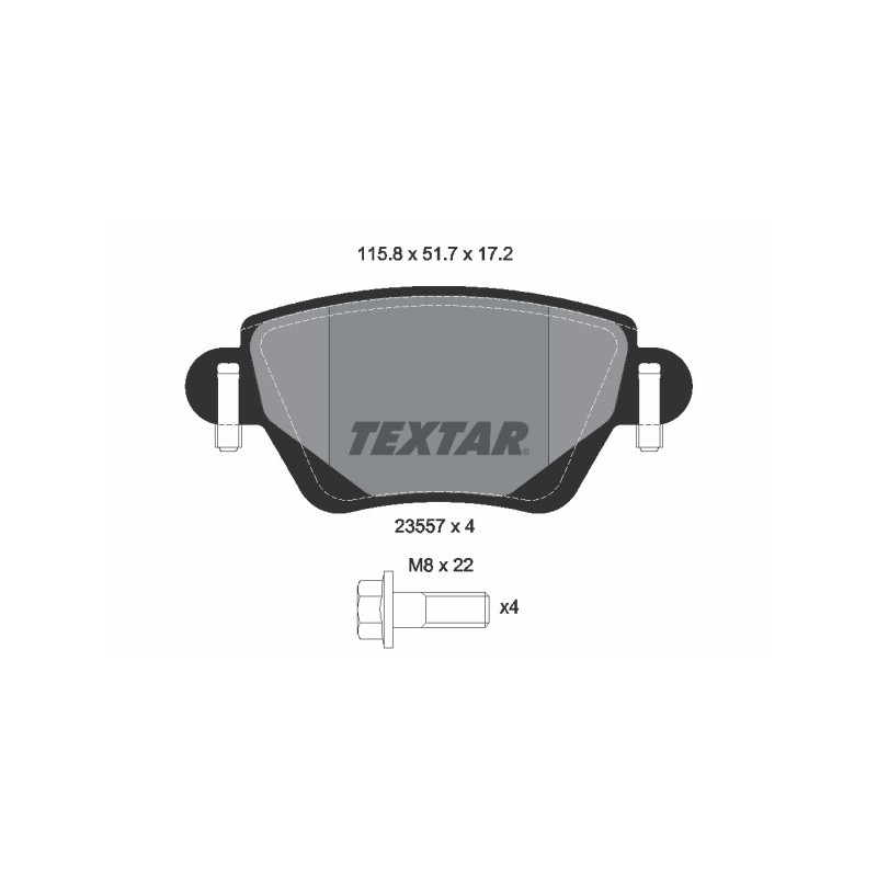 TEXTAR 2355701 Brake Pads