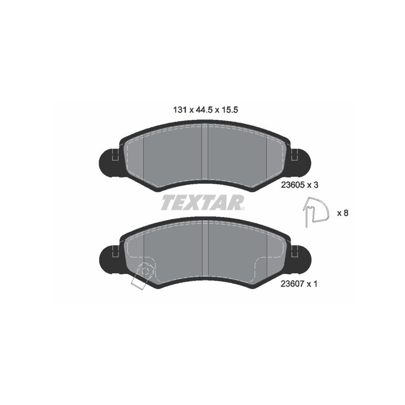 TEXTAR 2360501 Brake Pads