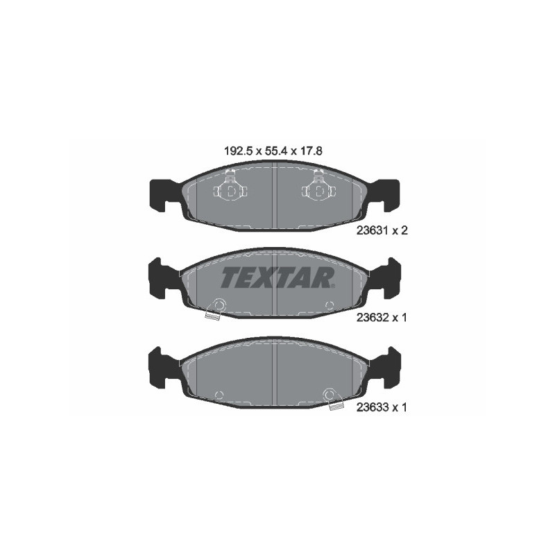 TEXTAR 2363101 Brake Pads