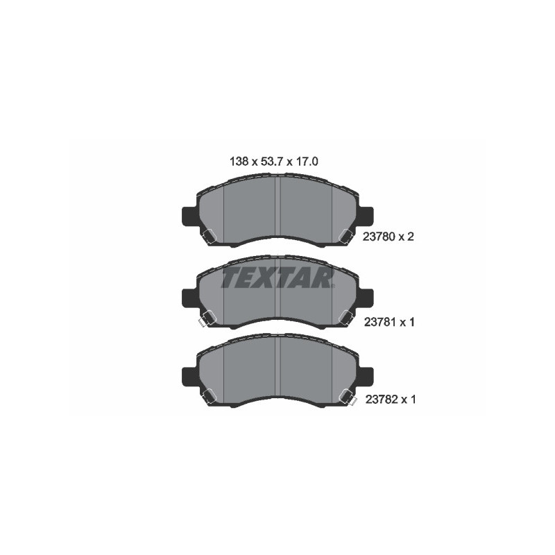 TEXTAR 2378001 Brake Pads