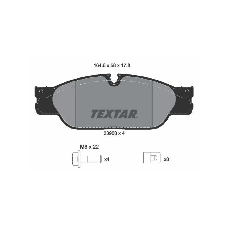 TEXTAR 2390801 Brake Pads