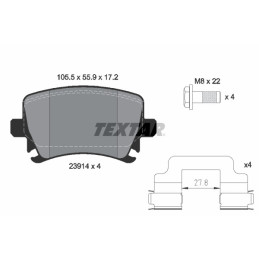 TEXTAR 2391402 Brake Pads