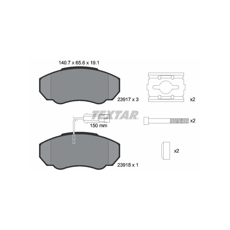 TEXTAR 2391701 Brake Pads