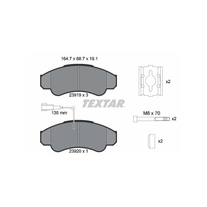 TEXTAR 2391901 Brake Pads
