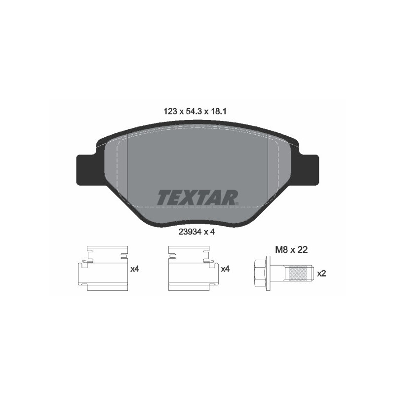 TEXTAR 2393401 Brake Pads