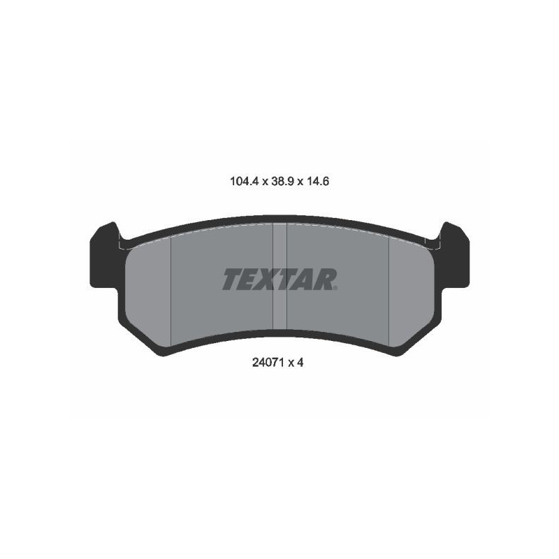 TEXTAR 2407101 Brake Pads