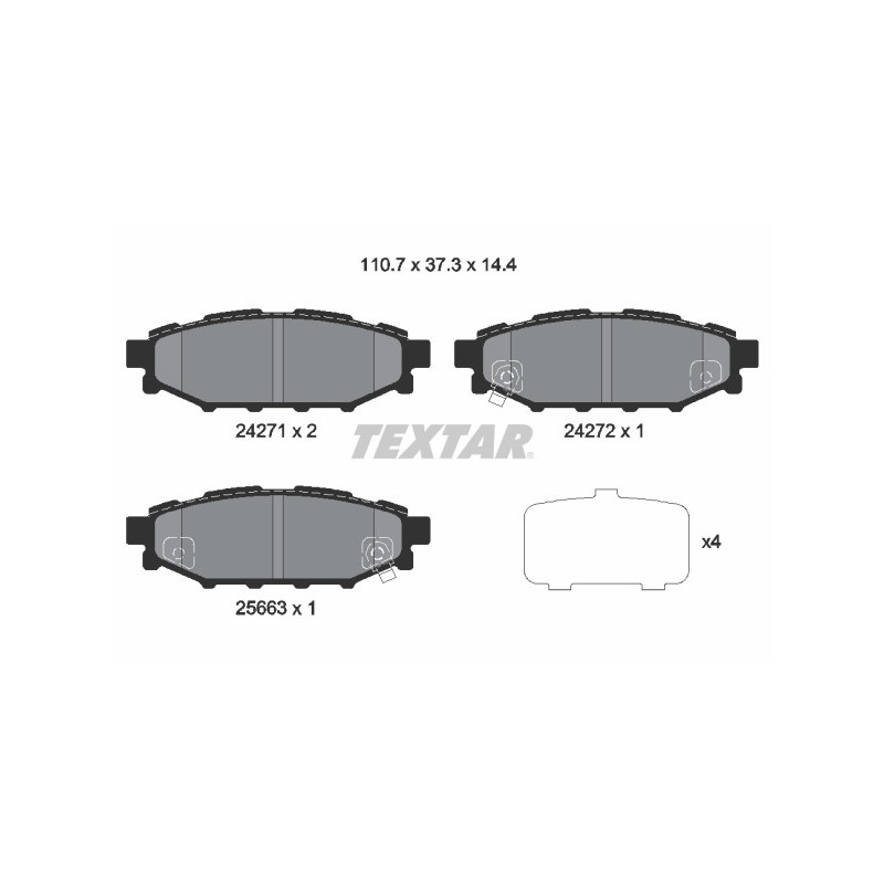 TEXTAR 2427101 Brake Pads