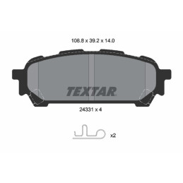 TEXTAR 2433101 Brake Pads