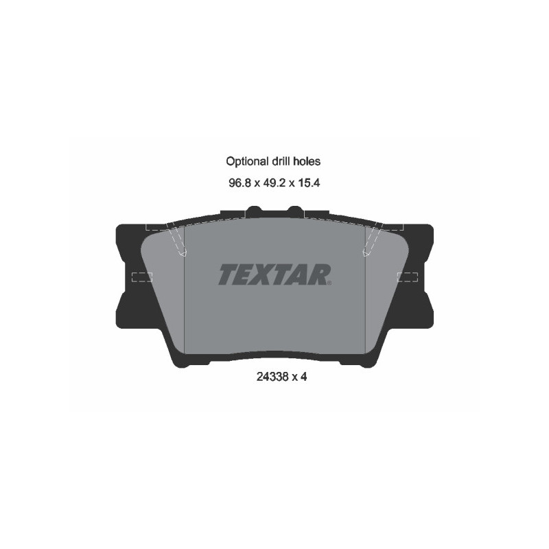 TEXTAR 2433801 Brake Pads