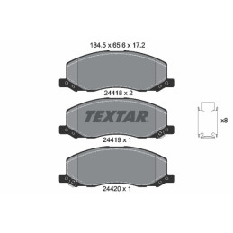 TEXTAR 2441801 Brake Pads