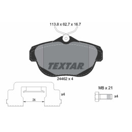 TEXTAR 2446201 Brake Pads