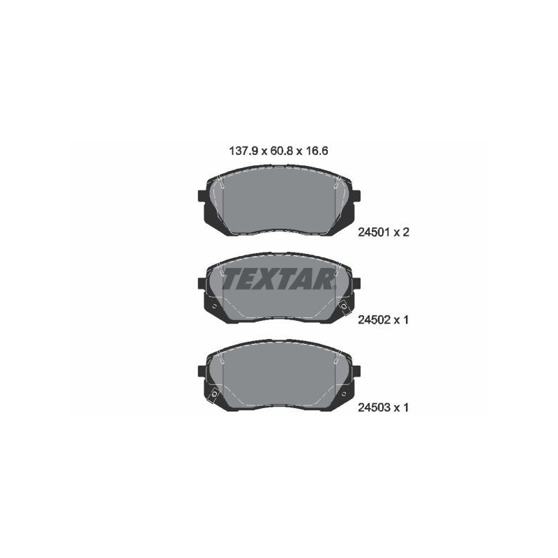 TEXTAR 2450101 Brake Pads
