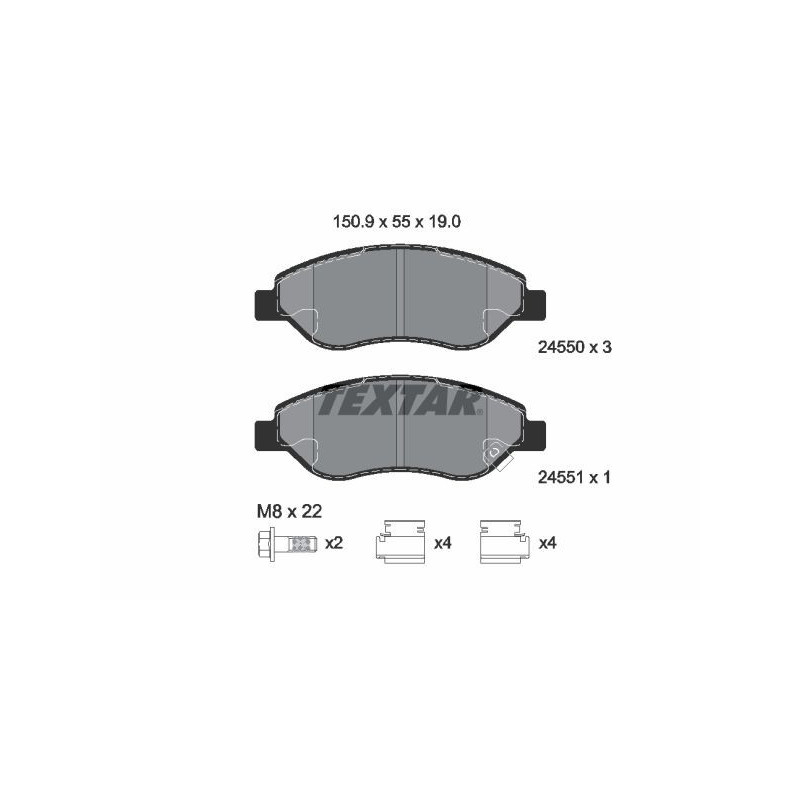 TEXTAR 2455001 Brake Pads