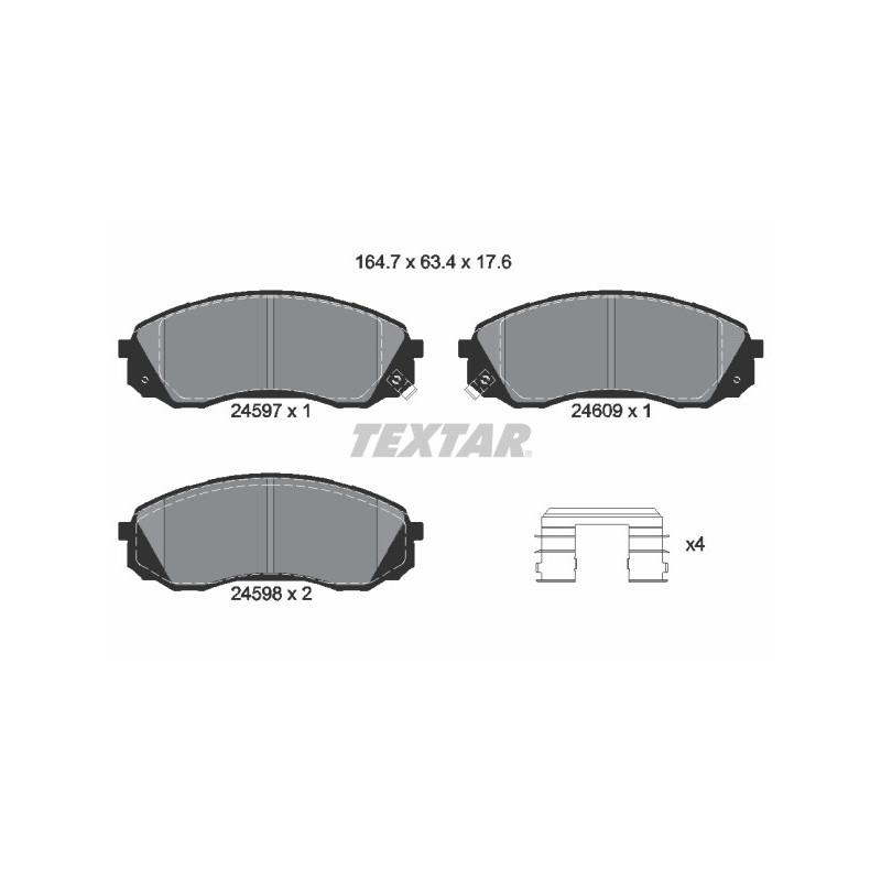 TEXTAR 2459701 Brake Pads