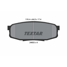 TEXTAR 2465301 Bremsbeläge