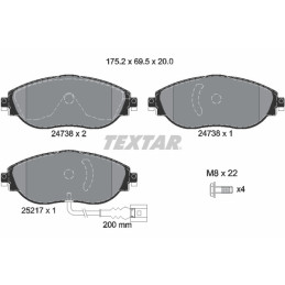TEXTAR 2473801 Brake Pads