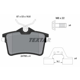 TEXTAR 2476501 Brake Pads