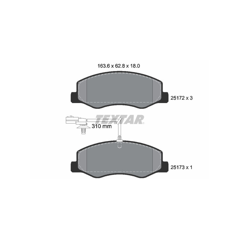 TEXTAR 2517201 Brake Pads
