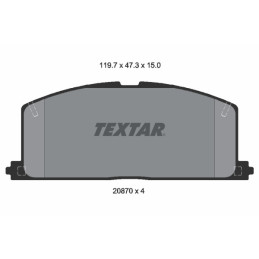 TEXTAR 2087001 Brake Pads
