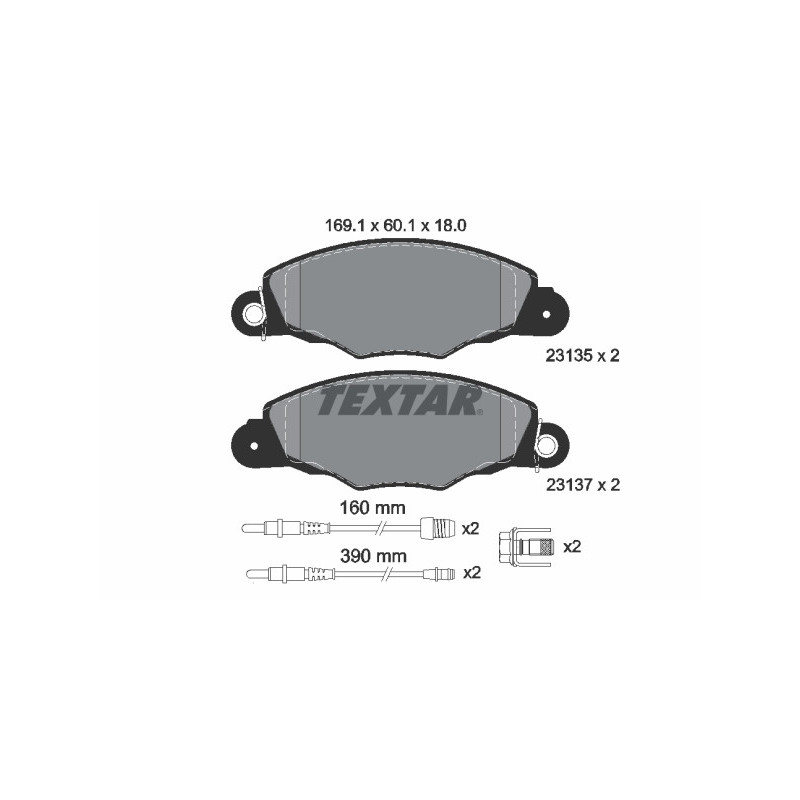 TEXTAR 2313503 Brake Pads