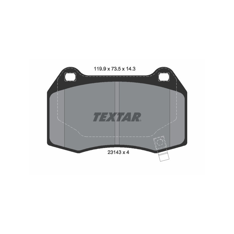 TEXTAR 2314301 Bremsbeläge