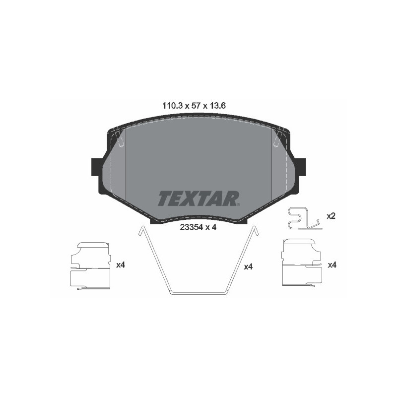 TEXTAR 2335404 Brake Pads