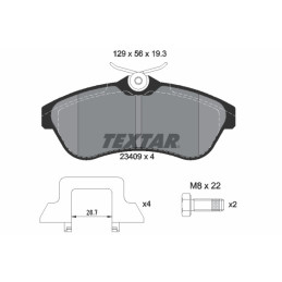 TEXTAR 2340902 Brake Pads