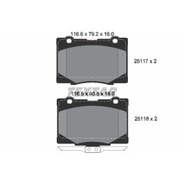 TEXTAR 2511701 Brake Pads
