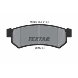 TEXTAR 2523201 Bremsbeläge