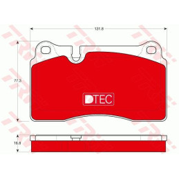 FRONT Brake Pads for Audi Seat Volkswagen TRW GDB1670DTE
