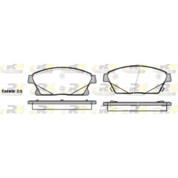 FRONT Brake Pads for Chevrolet Opel Vauxhall ROADHOUSE 21431.02