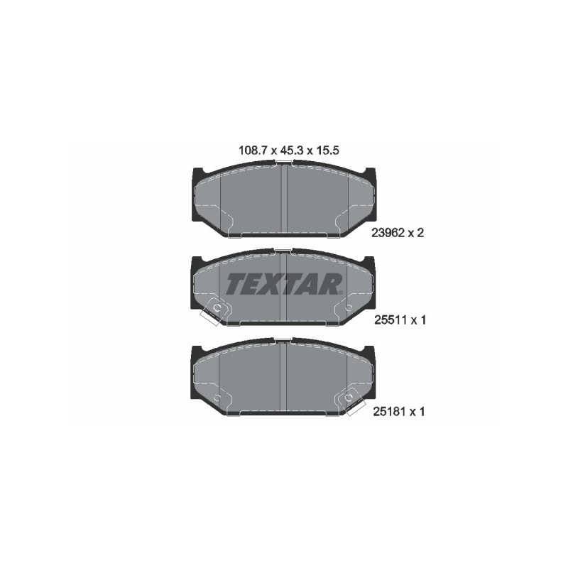 TEXTAR 2396201 Brake Pads