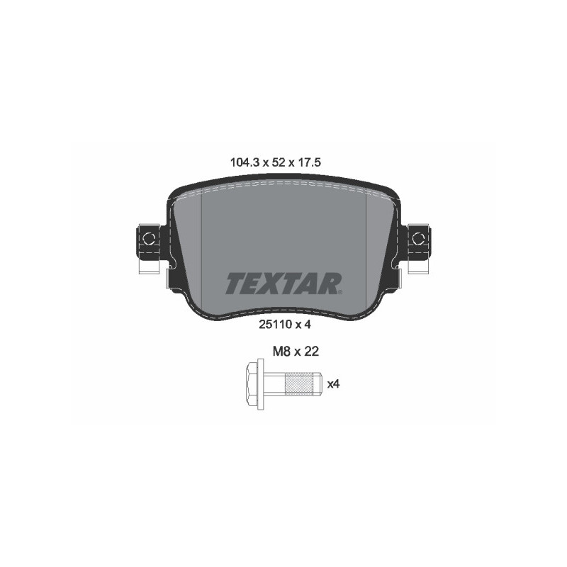 TEXTAR 2511003 Brake Pads