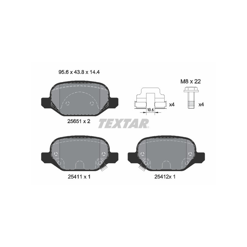 TEXTAR 2565101 Brake Pads