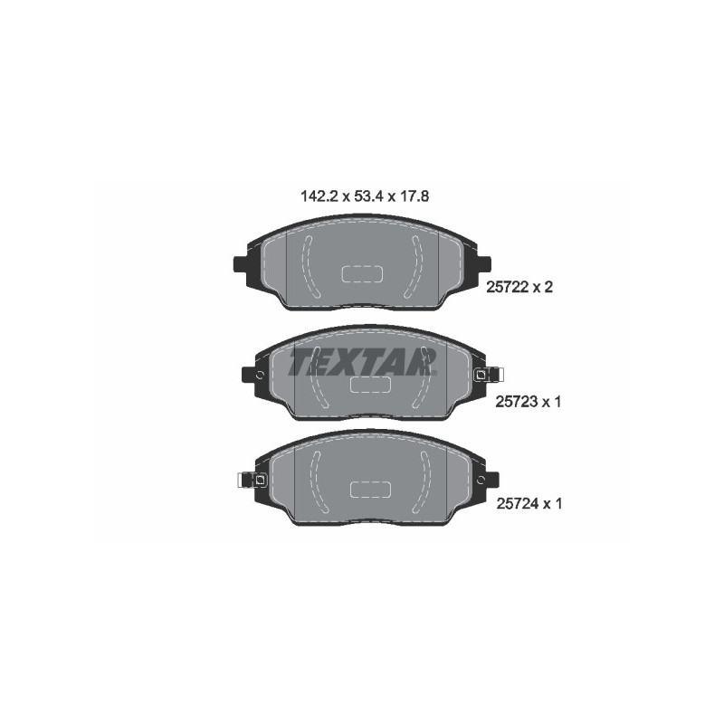 TEXTAR 2572201 Brake Pads