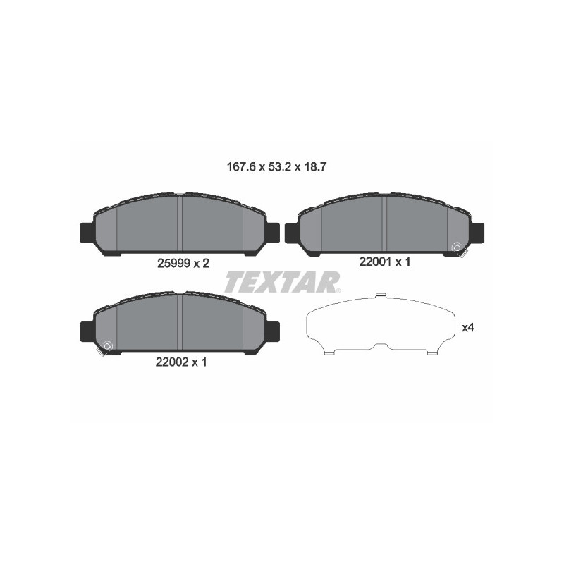 TEXTAR 2599901 Brake Pads