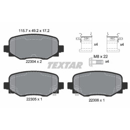 TEXTAR 2230401 Brake Pads