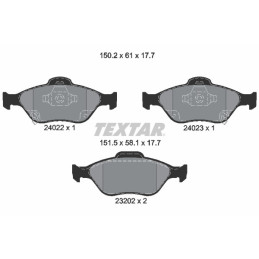 TEXTAR 2402201 Bremsbeläge