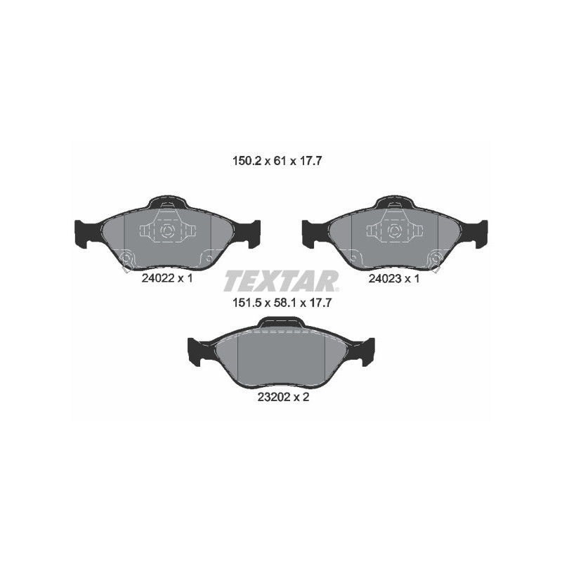 TEXTAR 2402201 Brake Pads
