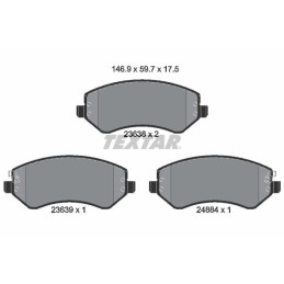 FRONT Brake Pads for Chrysler Voyager Jeep Cherokee TEXTAR 2363801